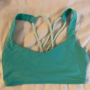 Lululemon Free to be Bra - size 4 - turquoise/light green
